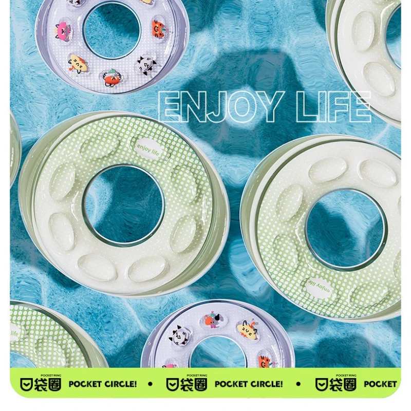 Double Air Chambers แหวนว่ายน้ํา-หนาพิเศษ Inflatable Pool Float สําหรับเด็ก/ผู้ใหญ่, ลอยตัวสูงคริสตัลน้ําใสหลอด 튜브