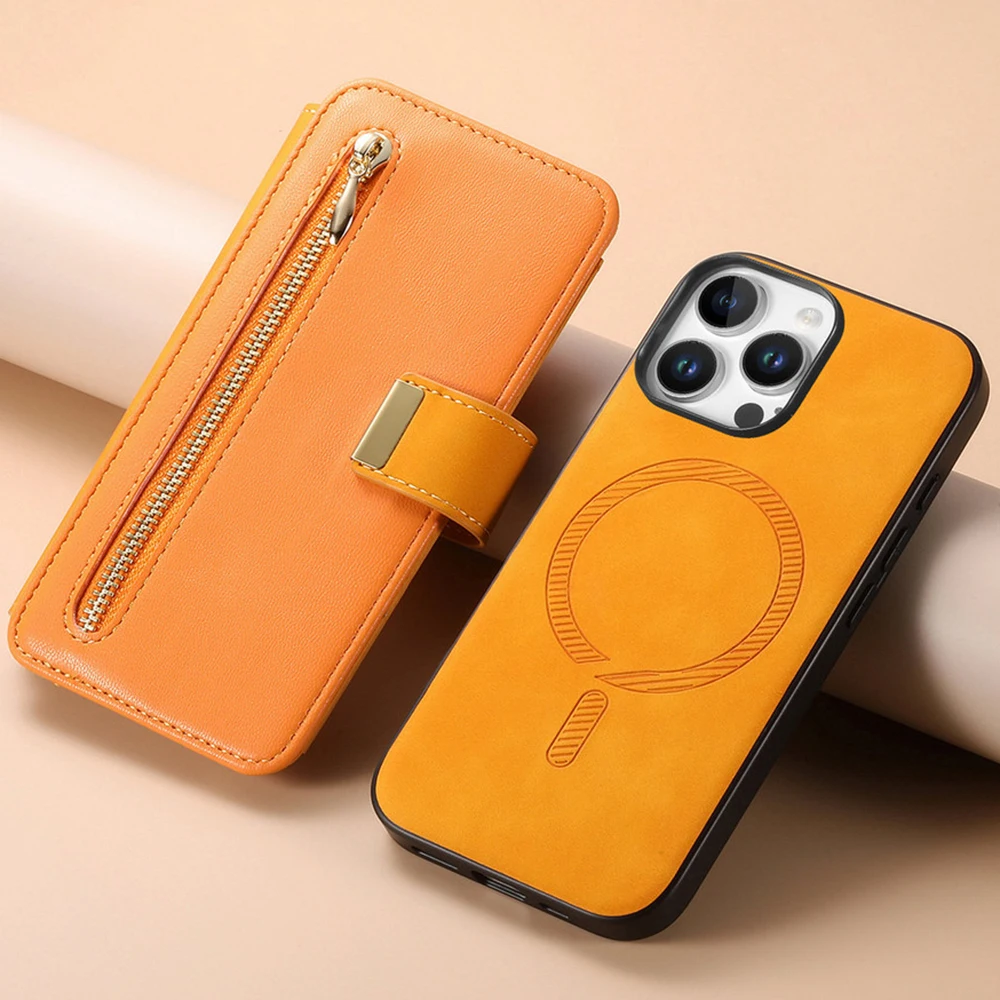 

Nova 11 12 13 Pro 5G RFID 2In1 Detachable Leather Zipper Wallet Case For Huawei Nova 12S Flip Cover Nova 12 Lite 11 SE Funda