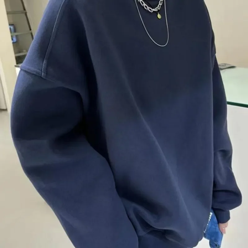 Spring Korean Women Casual Solid Sweatshirts Fashion Long Sleeve Loose Hoodies Streetwear Spring Winter Oversized Pullover Y2k