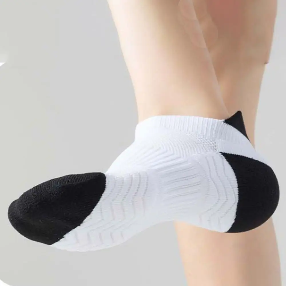 Patchwork Men's Mesh Running Ankle Socks Thin Breathable Summer Sports Short Socks Sweat Absorption Non-Slip