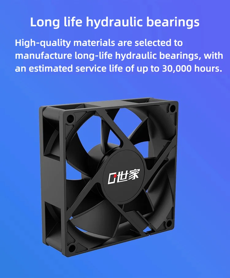 FB-80S 80X80X25MM Cooling Fan 3PIN DC12V Silent Mini Micro Quiet Computer Fan 8c