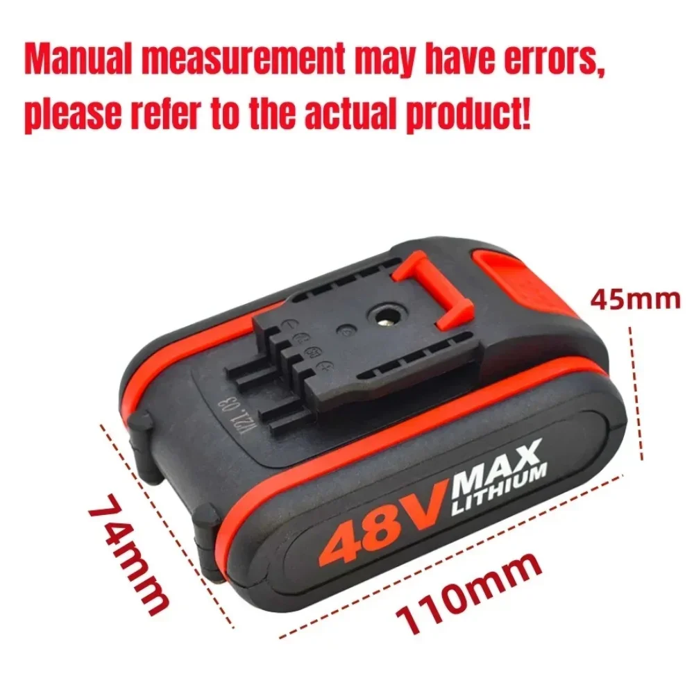 MAX Latest 48V 3000mAh Rechargeable Battery for Electric Saw with Single Hand Operation 48V MAX Power for Efficient Cutting