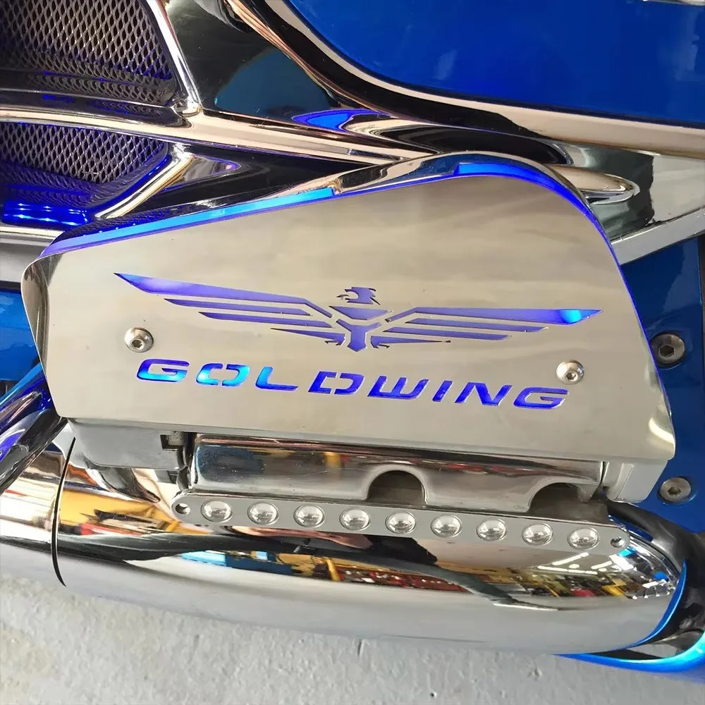 2001-2017 GL1800 LED الإضاءة الركاب مساند القدم دواسة Goldwing1800 اكسسوارات لهوندا الذهب wing1800 أغطية اللوح الأرضية