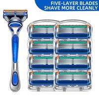 Razor MEN'S Life Travel Set Beard Care Tool, Five-layer Blade Design High-efficiency T-shirt