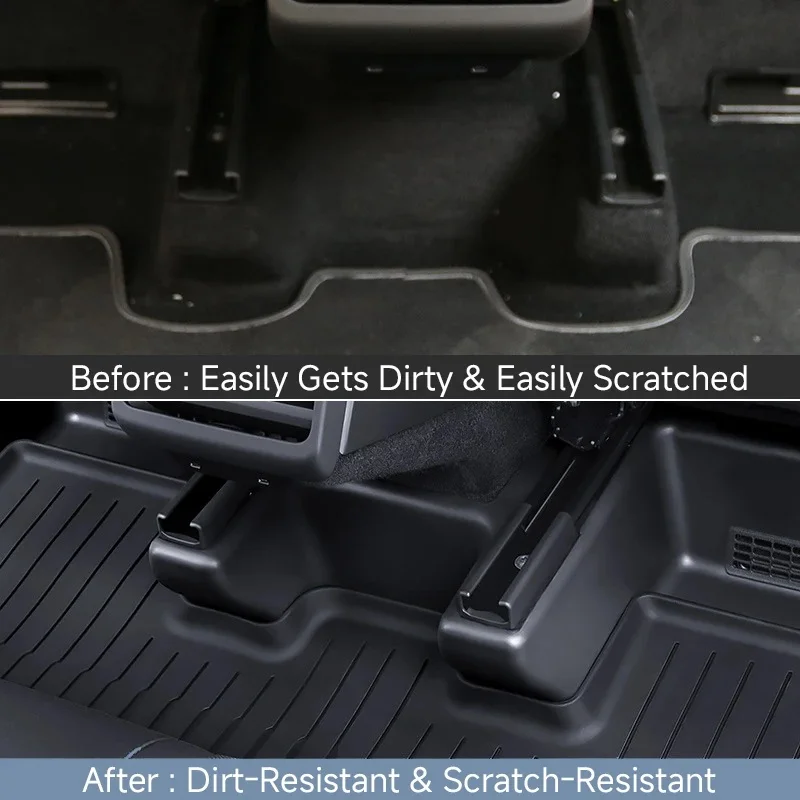For Tesla Model Y Juniper 2026 2025 TPE Under Seat Corner Guard Anti-Kick Anti-dirty Pad Car Mat Accessories