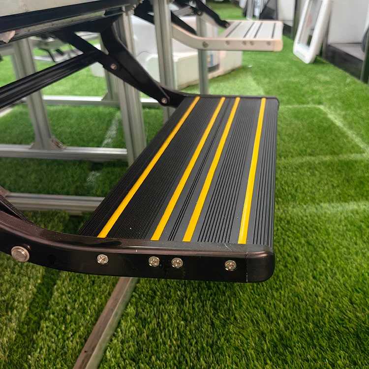 RV Trailer Step Lights Motion Activated Aluminum Camper Steps With Anti-slip Strip Auto Single Step
