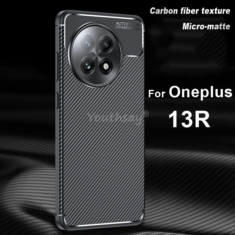 For Oneplus 13R Case Oneplus 13R Cover Rubber Silicone Luxuy TPU Protective Phone Capa Oneplus 13 R Case Shockproof Cover