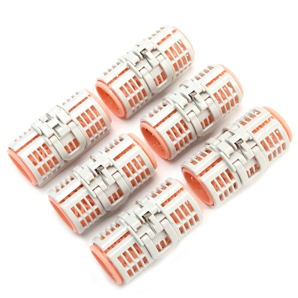 

6Pcs Reusable Air Bangs Hair Roller No Heat Self Grip Air Bang Curlers Spring Clip Portable Hair Roller Curlers DIY Hairdressing