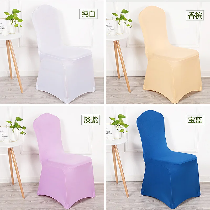 50pcs 100Pcs Wedding Chair Covers Spandex Stretch Slipcover for Restaurant Banquet Hotel Dining Party Universal Chair Cover