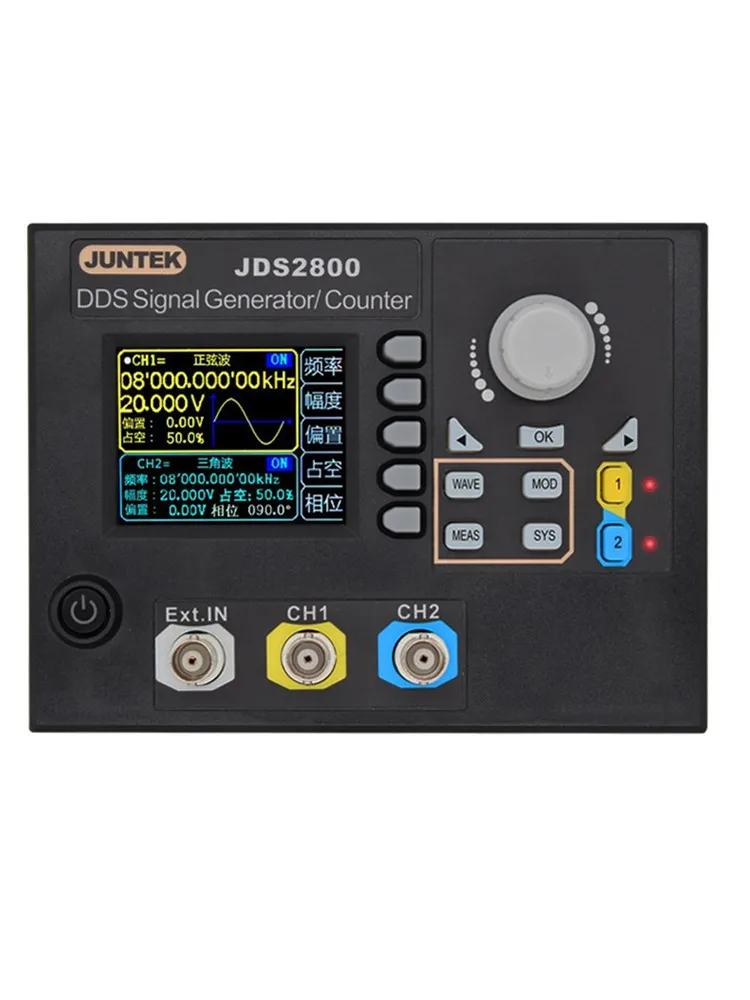 Jds2800 Full Digital Control Dds Dual Channel Function Arbitrary Waveform Signal Generator Signal Source Frequency Counter