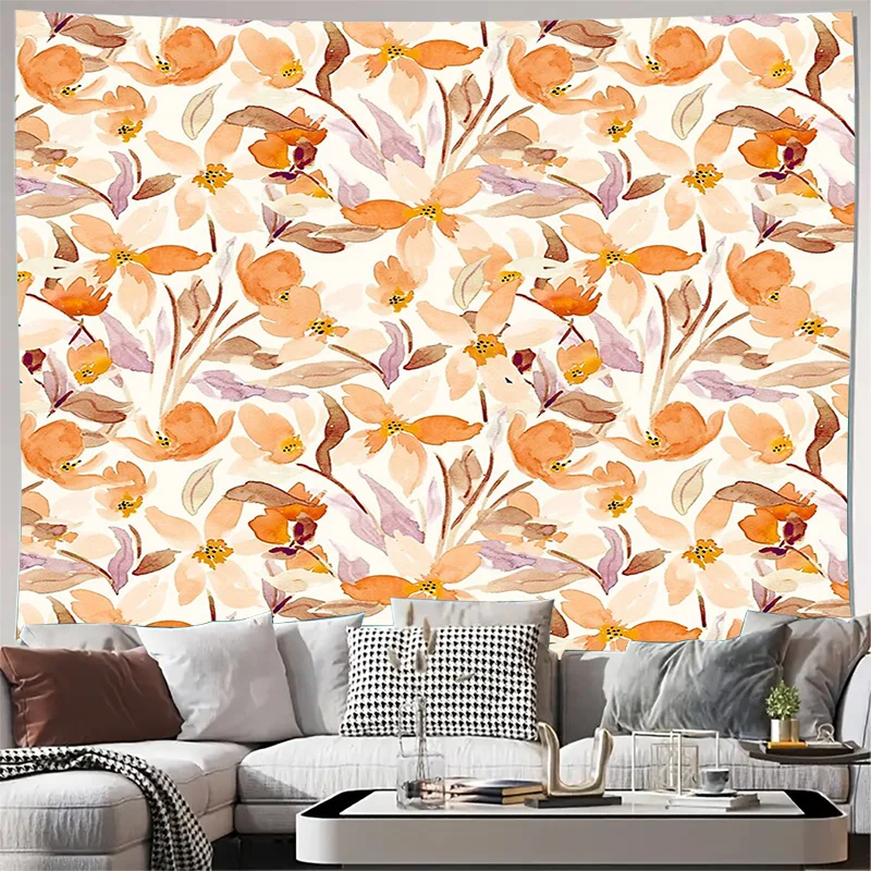 Bohemian Wall Tapestry Floral Aesthetic Room Decor Nature Wall Hanging Large Tapestry Bedroom Living Room Art Tapestry Home Deco