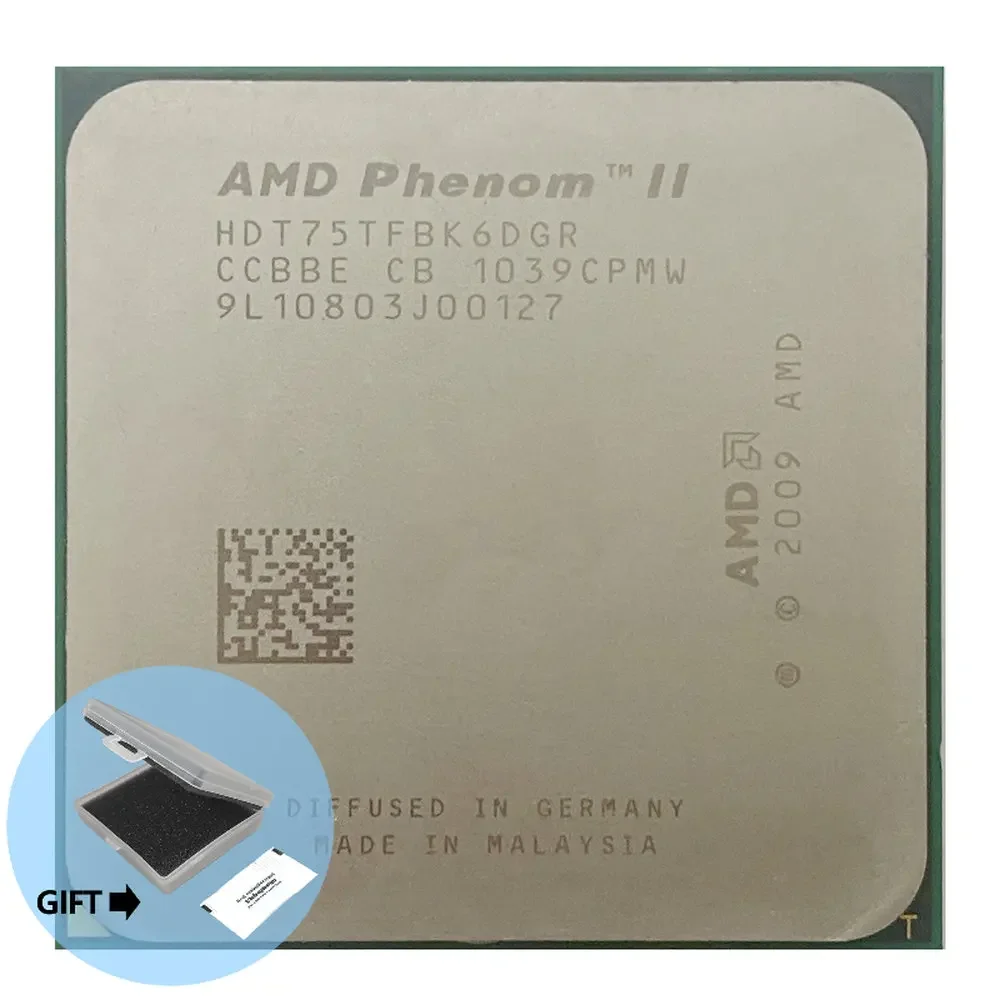 

Б/у процесamd Phenom II X6 1075T 1075/HDT75TFBK6DGR/AM3/938pin/125 Вт/3,0 ГГц/E0 разъем AM3