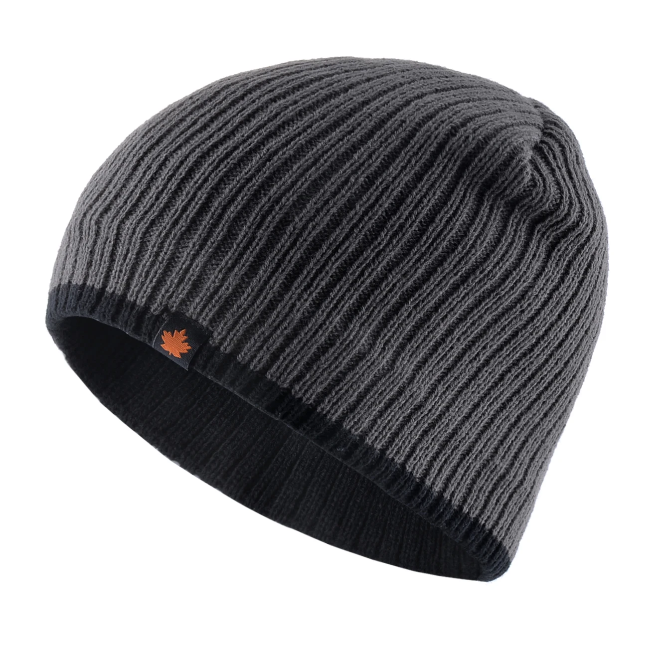 

Men's Skullies Beanies Knitted Wool Hats Men Winter Knitting Thick Beanie Hat Double Layer Solid Color Velvet Warm Bonnet Cap