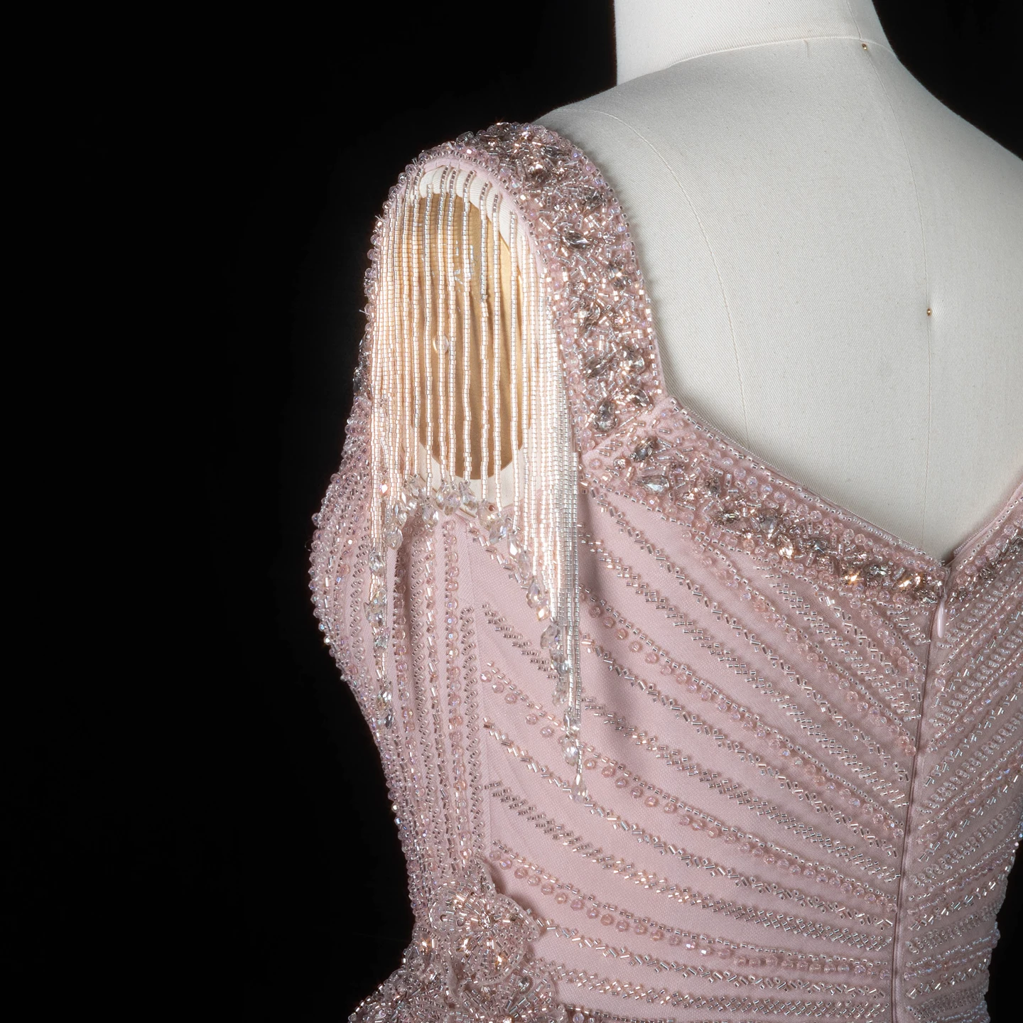 Sharon Said Abendkleid Glamouröses Grünes Tüllkleid mit Perlen und Quasten, Sweetheart-Ausschnitt, Luxuriöses Dubai-Formelles Hochzeits- und Partykleid SS103 Maßanfertigung – Detail 31