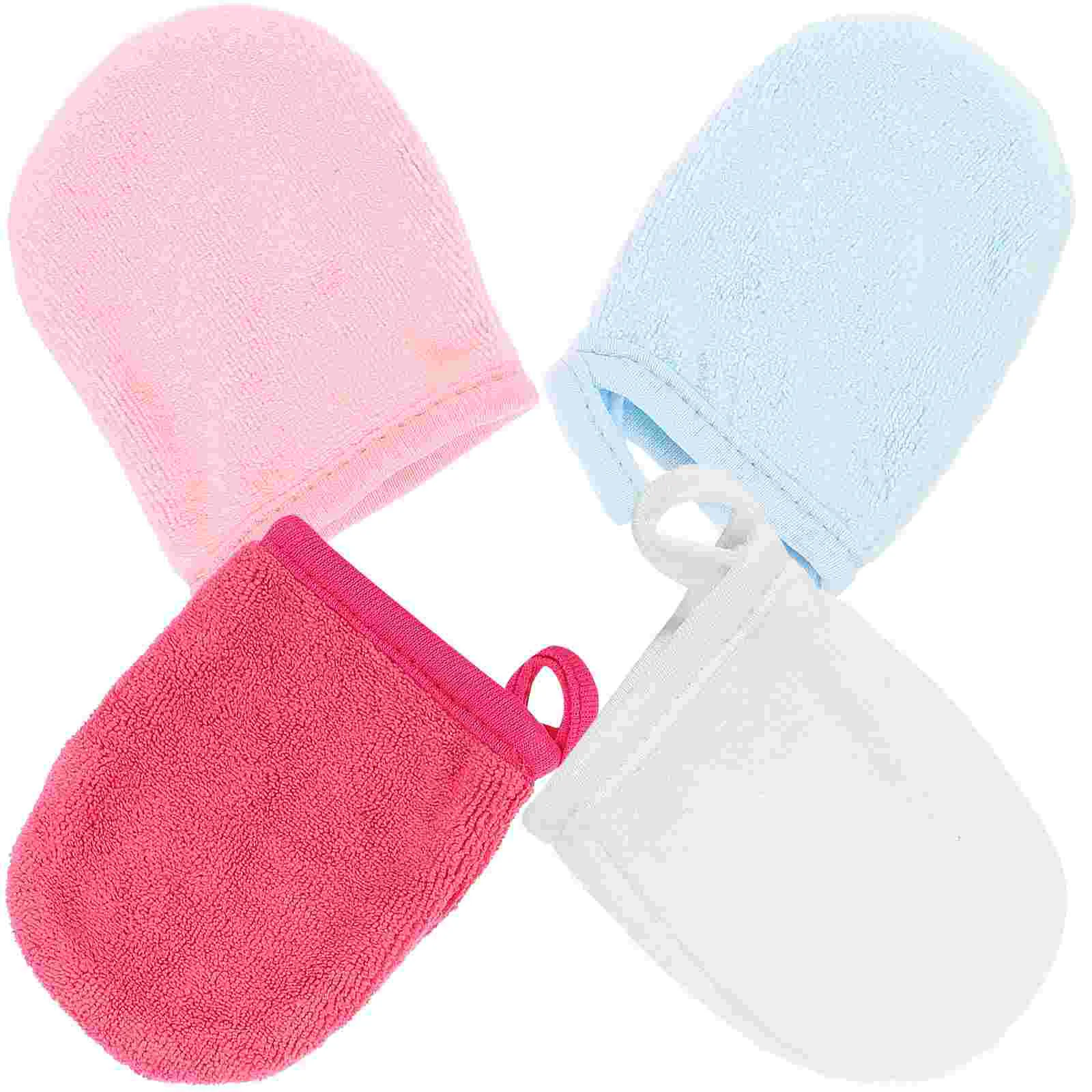 Gezichtsreinigingshandschoenen Microfiber Make-Up Remover Reinigingshandschoenen Gezichtswashandschoenen Herbruikbare Make-Up Schone Wanten Huidverzorging