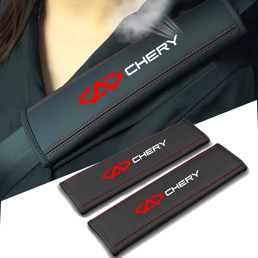 

1Pcs Car Seat Belt Safety Belt Cover Car Styling Protect Shoulder Pads Case For CHERY ARRIZO 5 TIGGO 3 4 5 7 PRO 3 5x 8 E3 E5