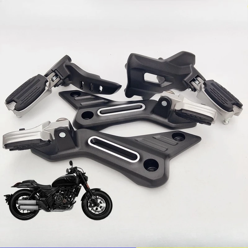 For LONCIN VOGE CU525 Travel Edition Front and Rear Footrest Assemblies Left and Right Main and Auxiliary Pedals