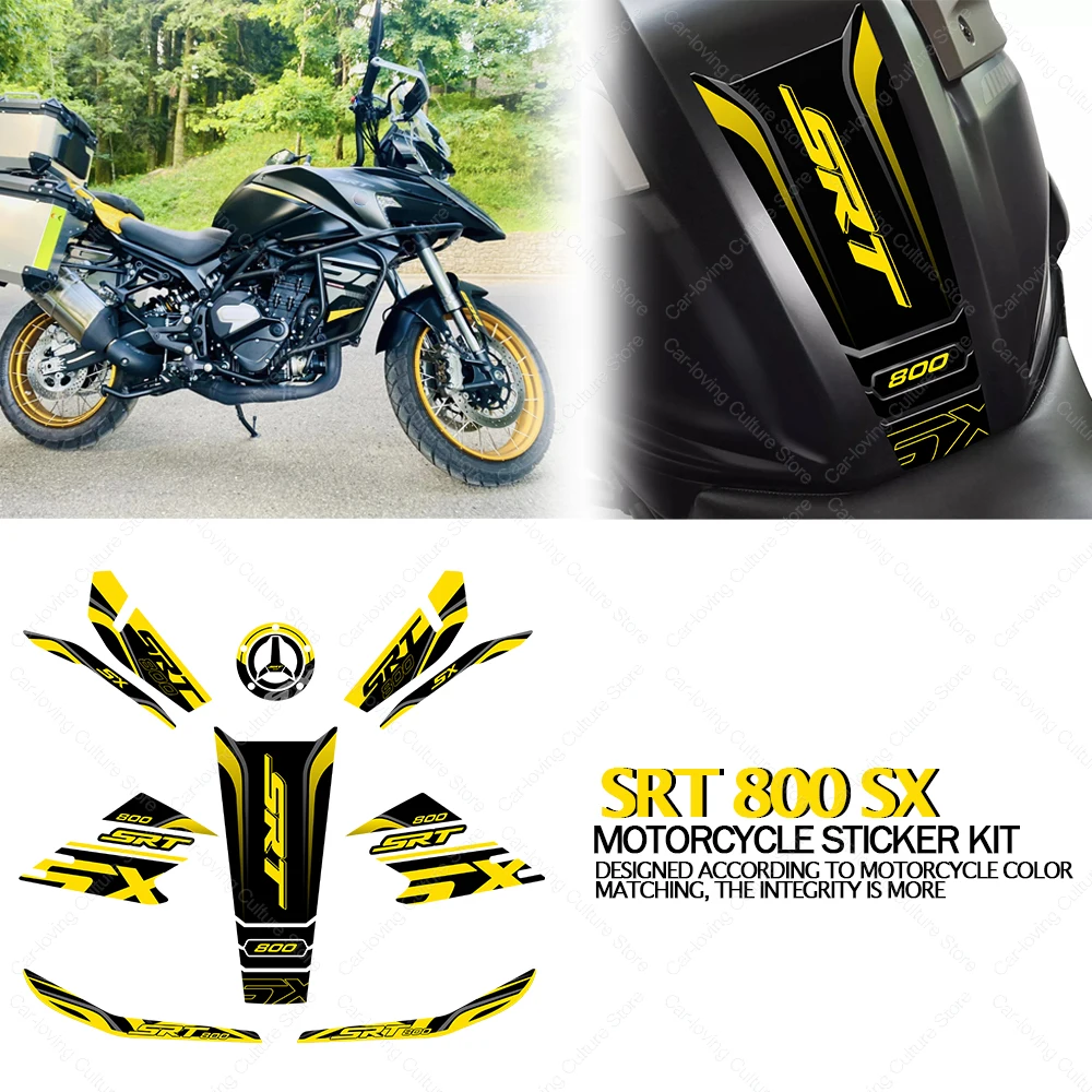 

Motorcycle Tank pad Stickers Protection kit Waterproof Sticker For QJ Motor SRT 800 SX 3D Epoxy Resin Protective Sticker