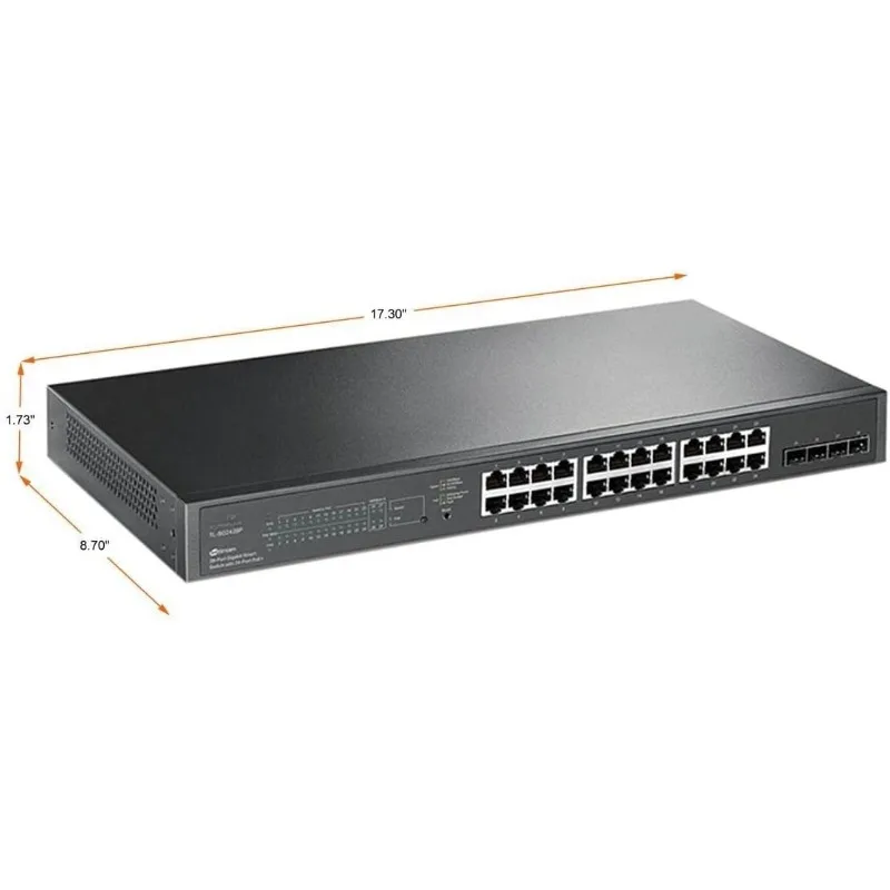 TL-SG2428P - JetStream 28-Port Gigabit Smart Switch with 24-Port PoE+ - Limited Lifetime Protection