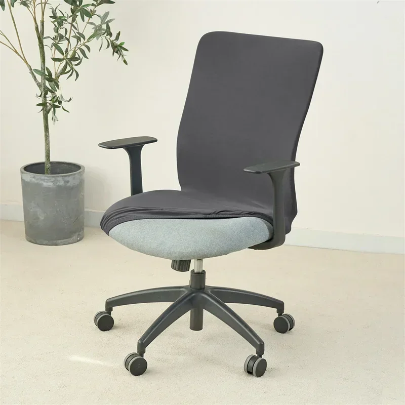 1PC Einfarbig Büro Sessel Abdeckung Stretch Spandex Computer Stuhl Abdeckungen Lift Rotierenden Stuhl Fall Funda Silla Escritorio – Detail 6