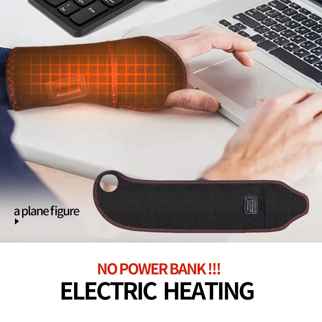 مدلك المعصم الكهربائي المحمول العلاج الحراري لالتهاب المفاصل نفق الرسغ الإغاثة 3 أوضاع العجن الاهتزاز حماية التواء