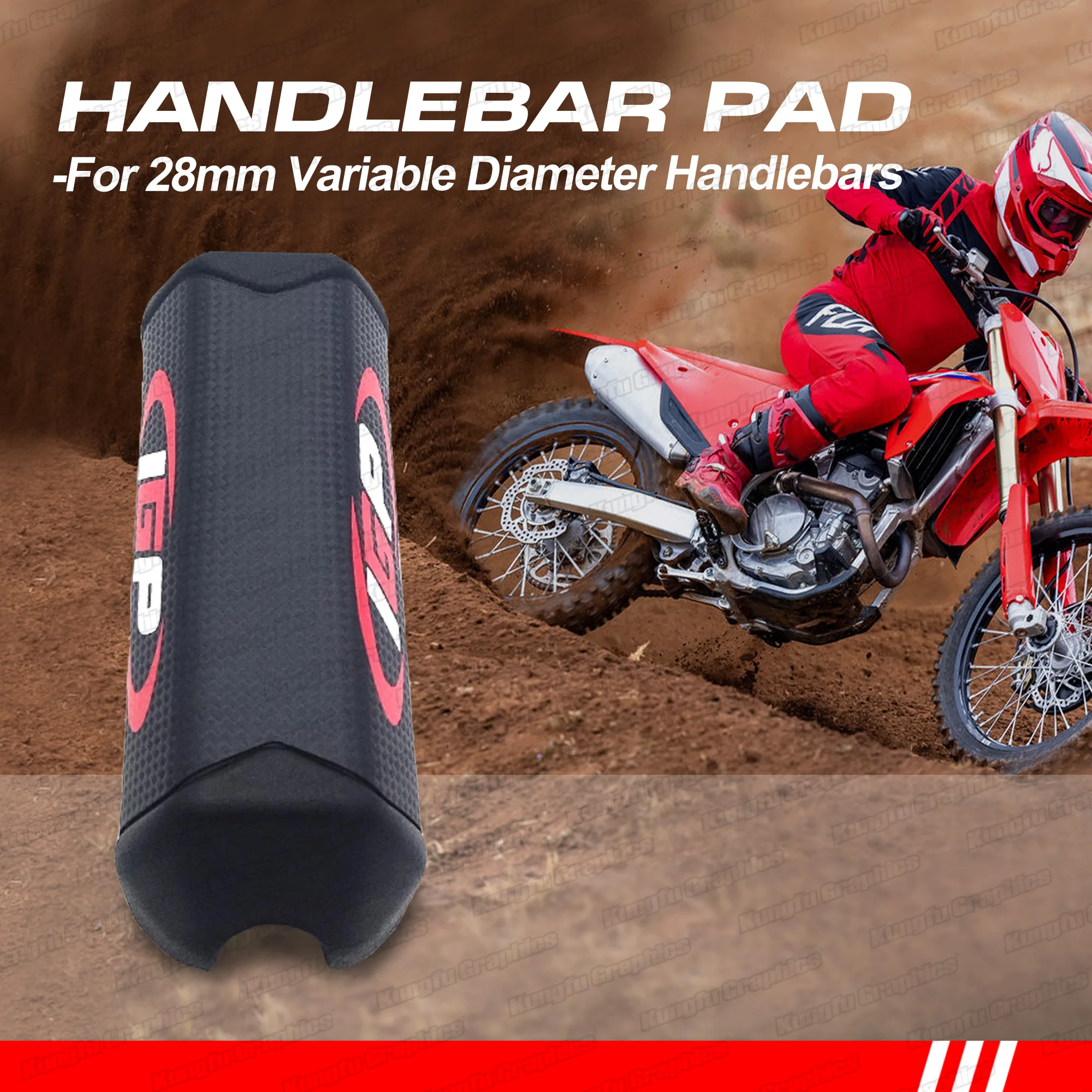 

1-1/8″(28mm) Square Handlebar Pad Barpad Motocross Enduro, Universal