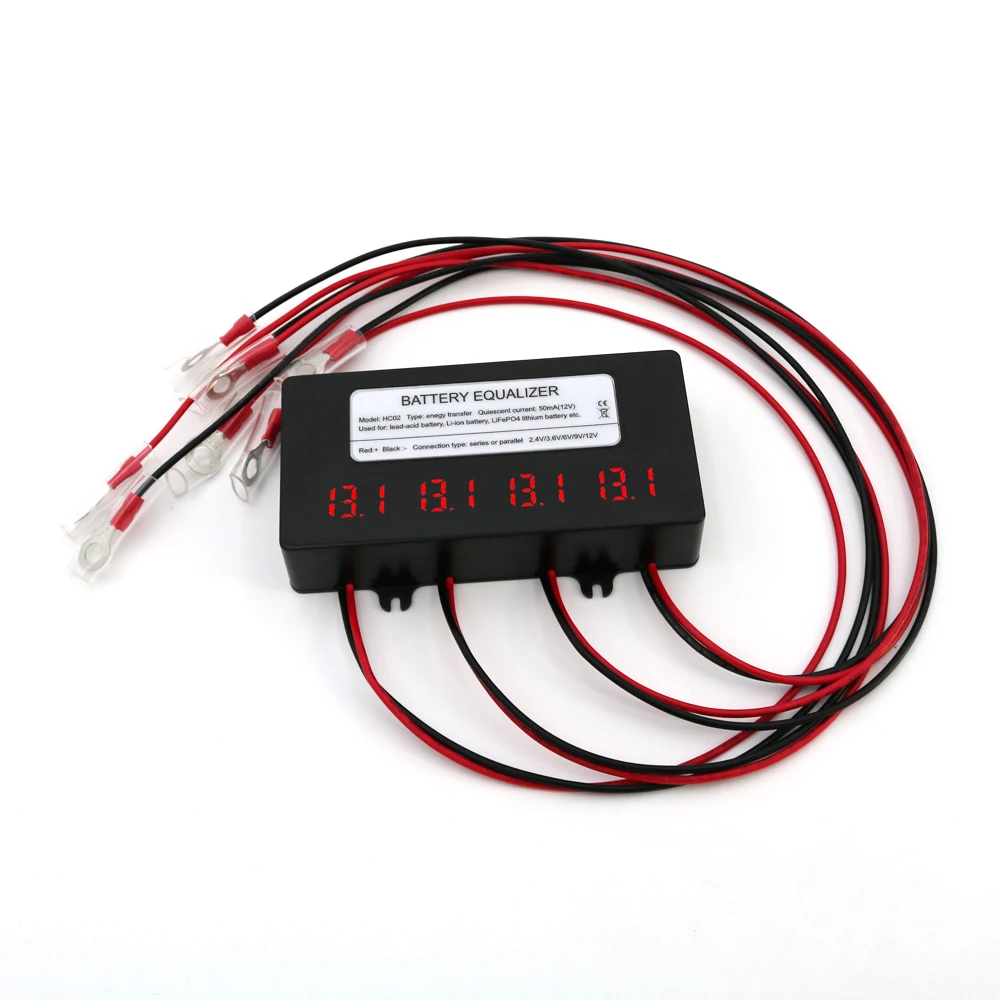 ANGUI 12/24/36/48 V HC02 Touch-Schalter-Batterien Spannungsausgleich 10 A Batterie-Equalizer Aktiver Blei-Säure-Batterie-Controller