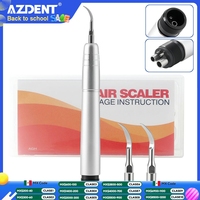 AZDENT Denta Ultrasonic Scaler Super Sonic Air Scaler Handpiece with 3 Tips 2/4 holes Teeth Scaling Cleaning Whitening Dentistry
