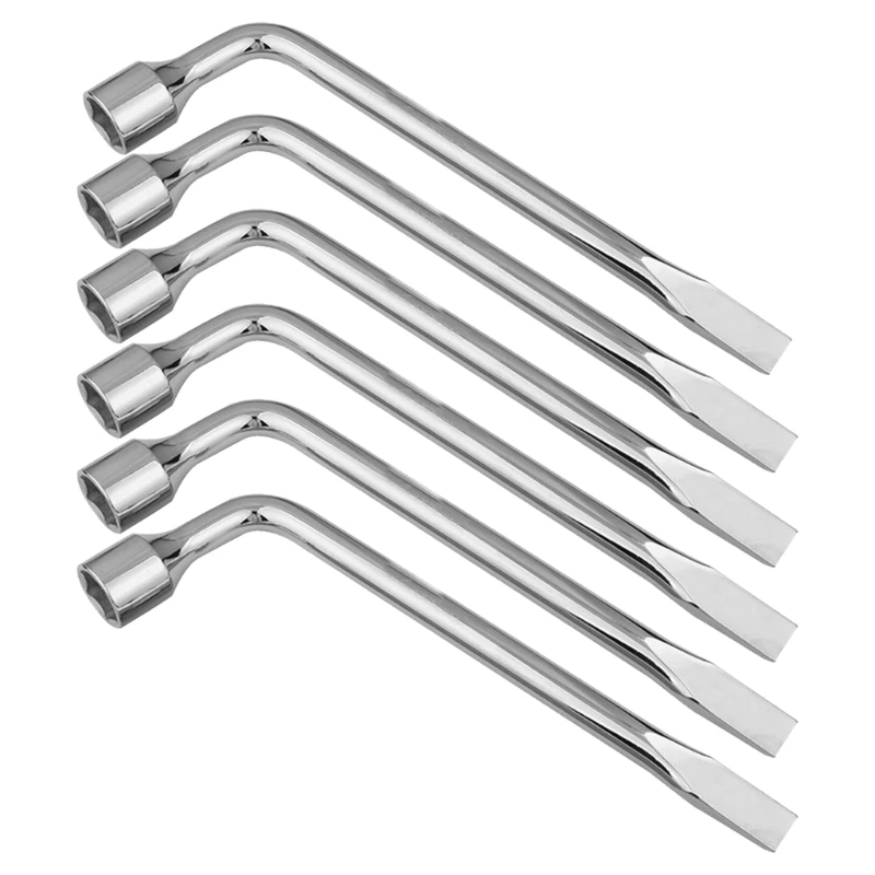 

M6CF автомобильный ключ для запасного колеса L Тип шестигранник 17/19/21/22/23/24 мм, инструмент для ремонта шин с прорезями,