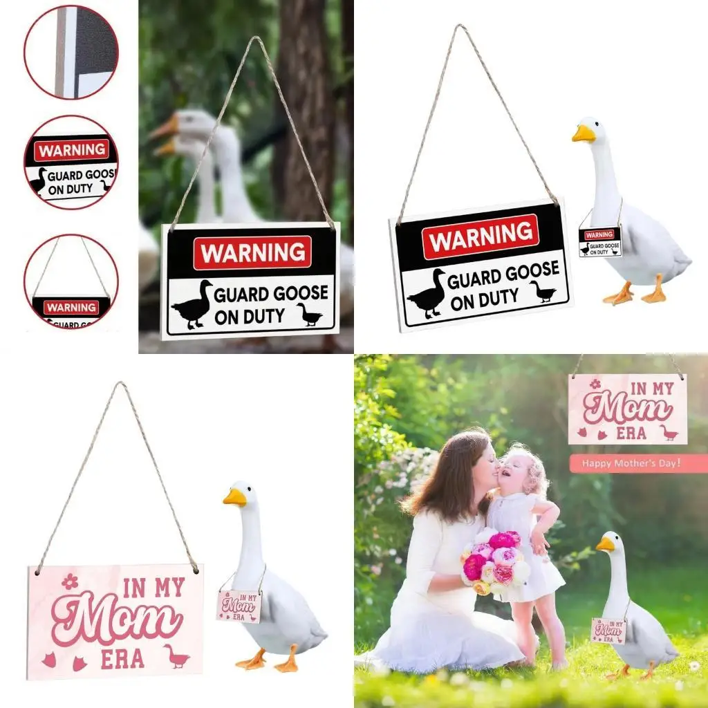

Funny Watch Gooses Warning Plaque Weatherproofed Yard Decoration Garden Sign C5AD