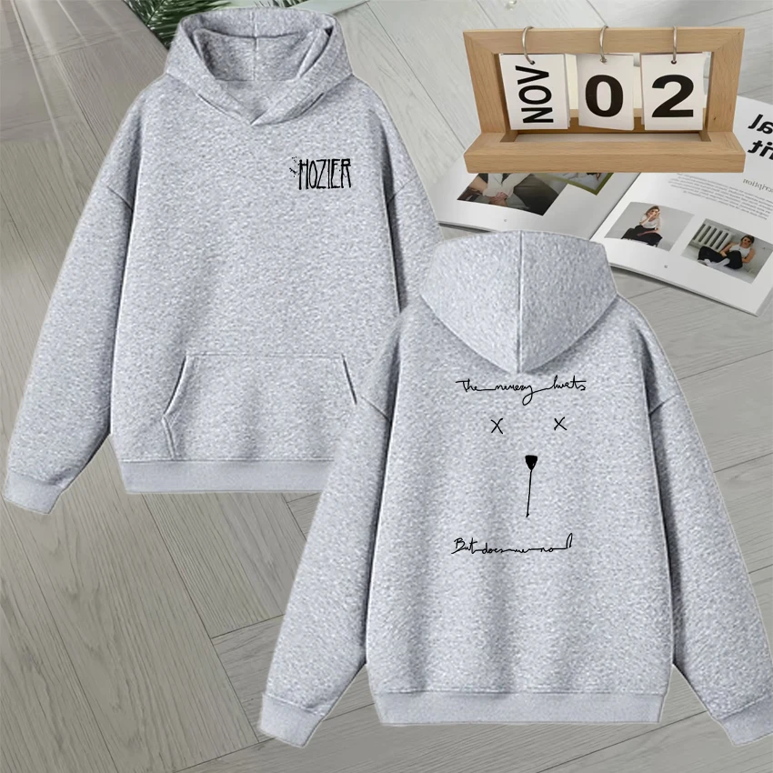 غير واقعية Unearth Unending تي شيرت Hozier Singer جرافيك مزدوج الوجهين طباعة هوديي الخريف الشتاء الشارع الشهير البلوز كنزة صوف