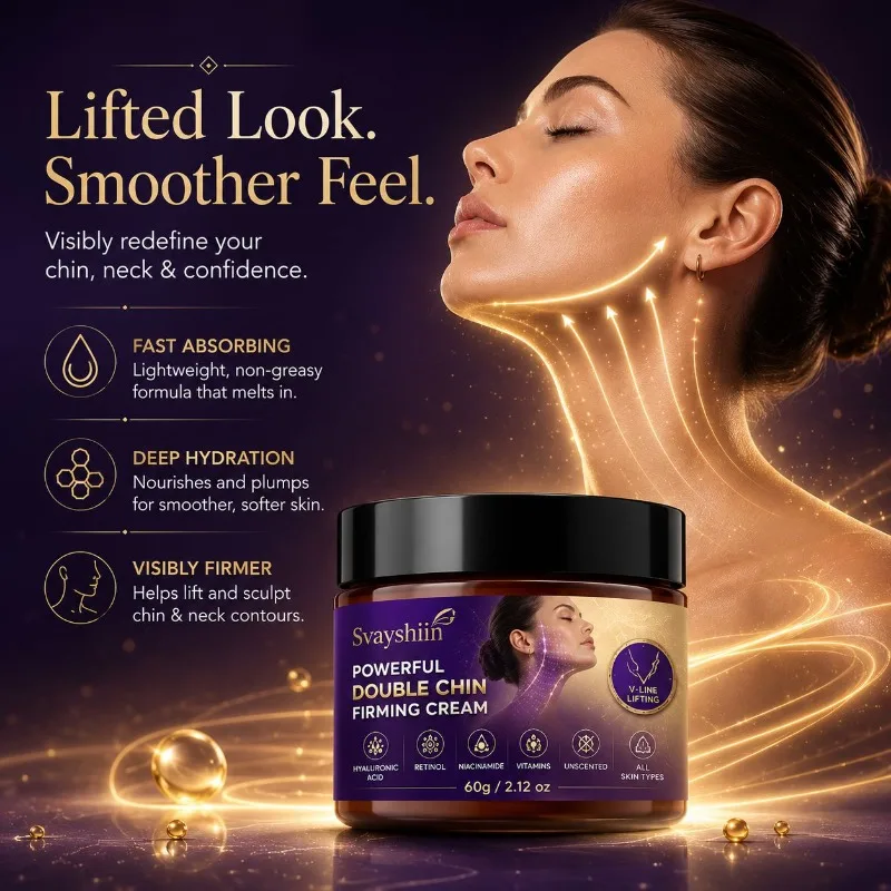 Jawline Firming & Lifting Cream 60g – Sculpts Neck & Chin Contour, Visibly Reduces Double Chin & Tightens Saggy Skin