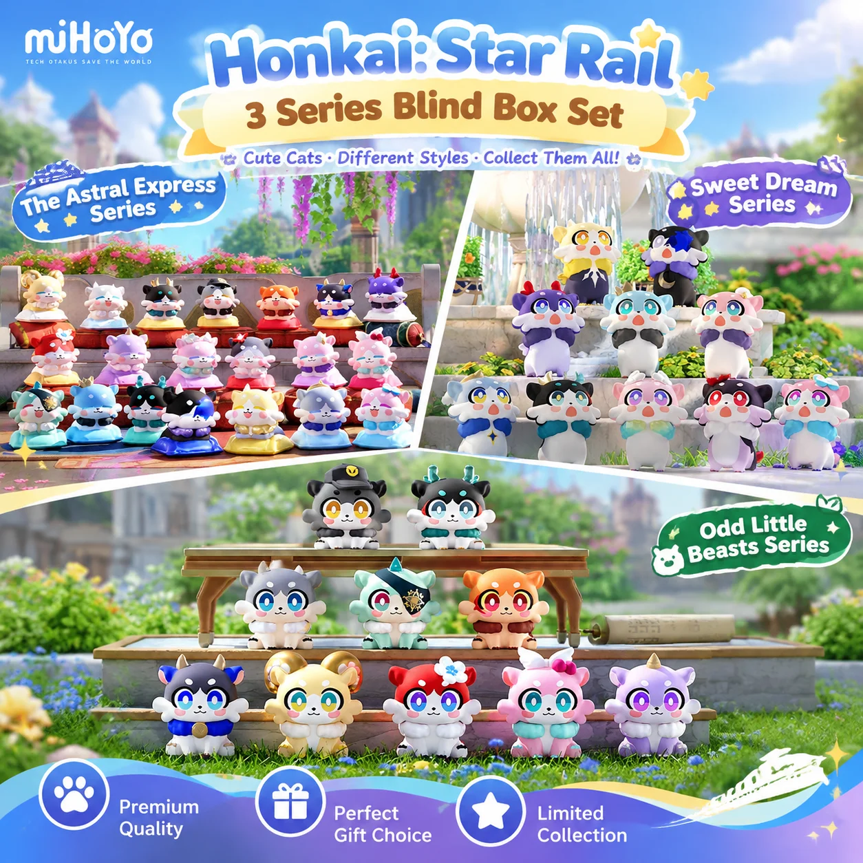 Suplay HeyDolls Honkai Star Rail Awooo Chimera Mini Beans Blind Bag Vol 1 2 3 Secrets Desktop Officially Licensed miHoYo