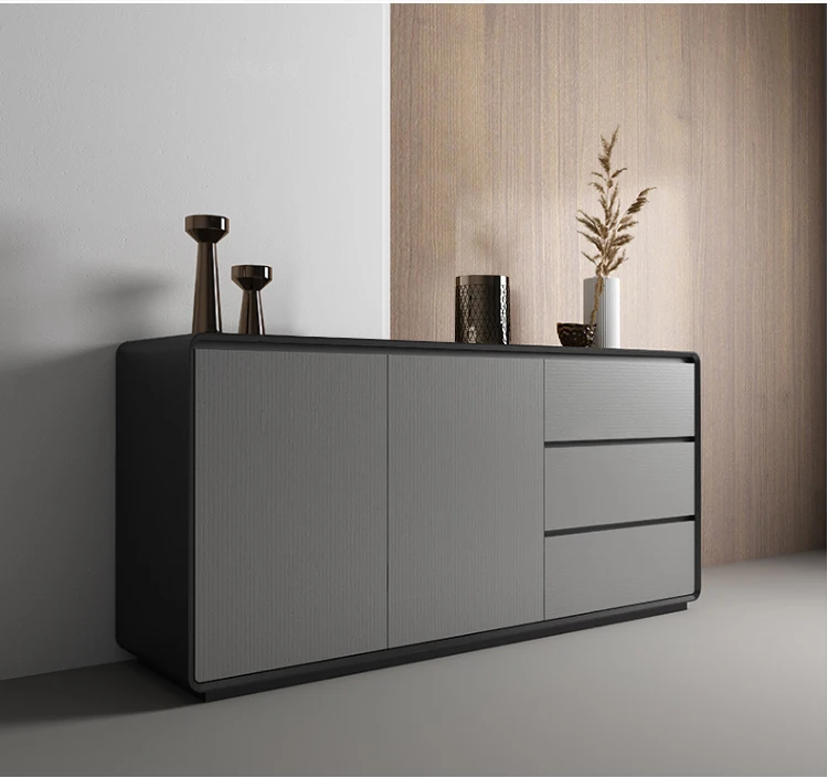 Modern living room locker Small portable wooden buffet sideboard