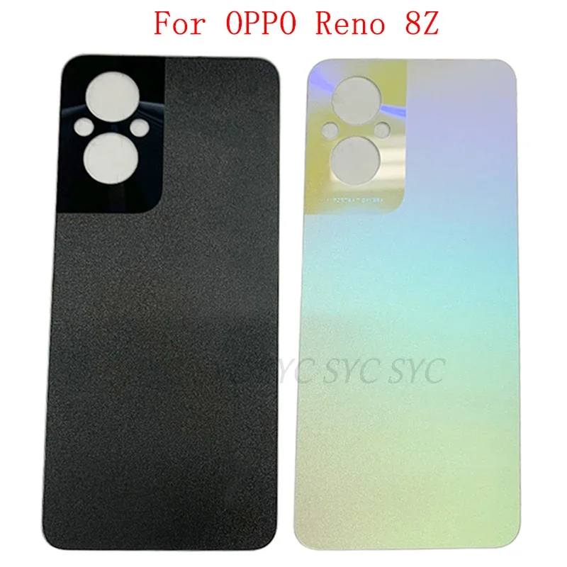 Back Cover Rear Door Panel Housing Case For OPPO Reno 8Z Battery Cover with Adhesive Sticker Logo Repair Parts