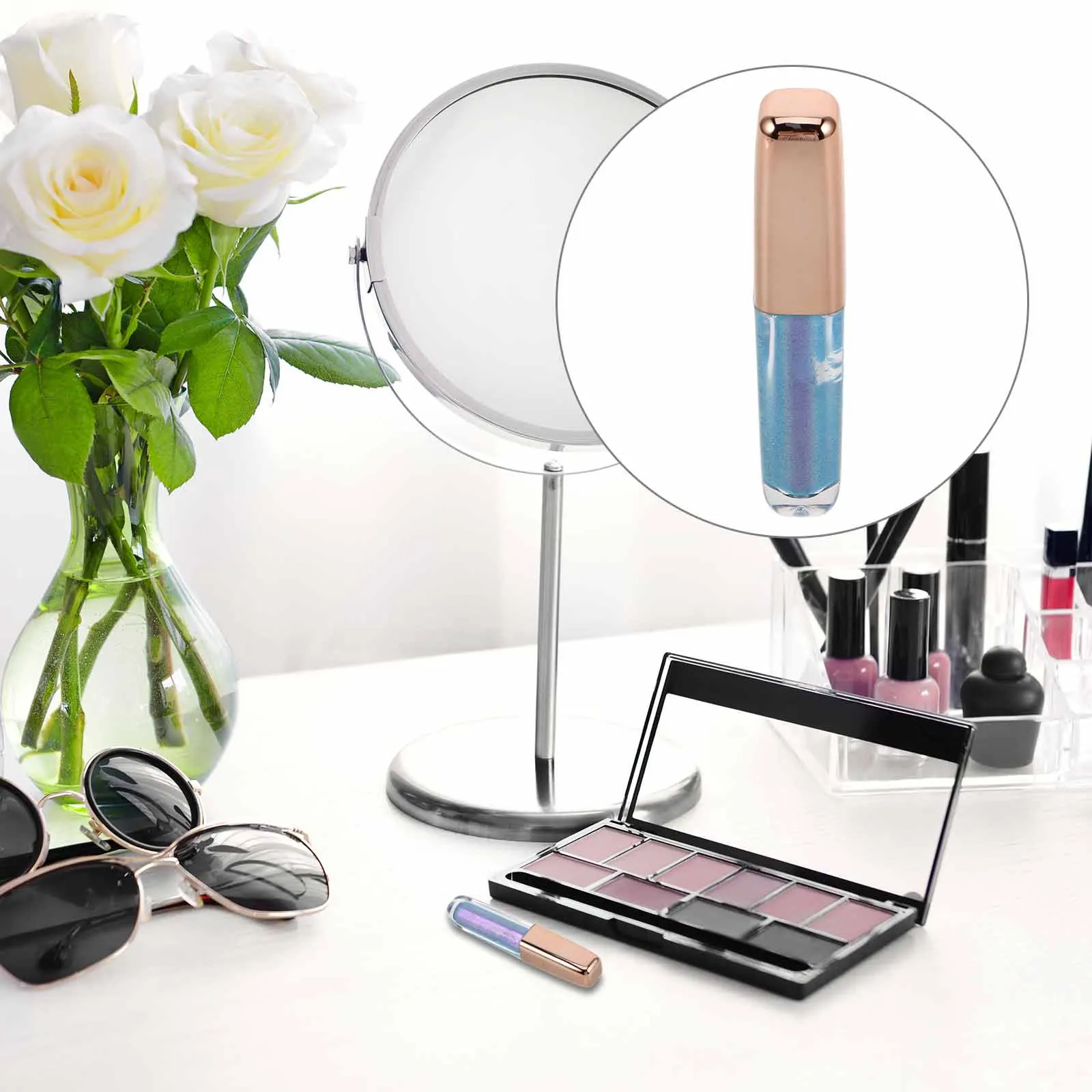 

Liquid Eyeshadow Shade 4 Iridescent Pearlescent Glitter Color Shifting Longlasting Eye Makeup Glitter Liquid Eyeliner