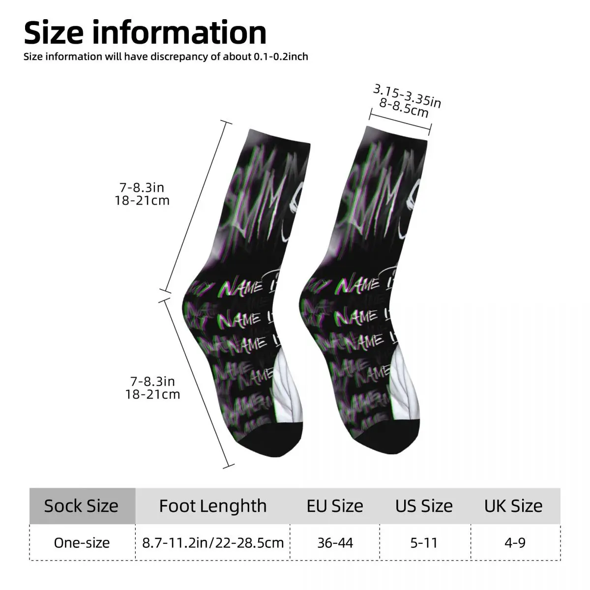 Eminem Hip Hop Rapper Socks Accessories For Men Women Print Socks Cute Wonderful Gifts