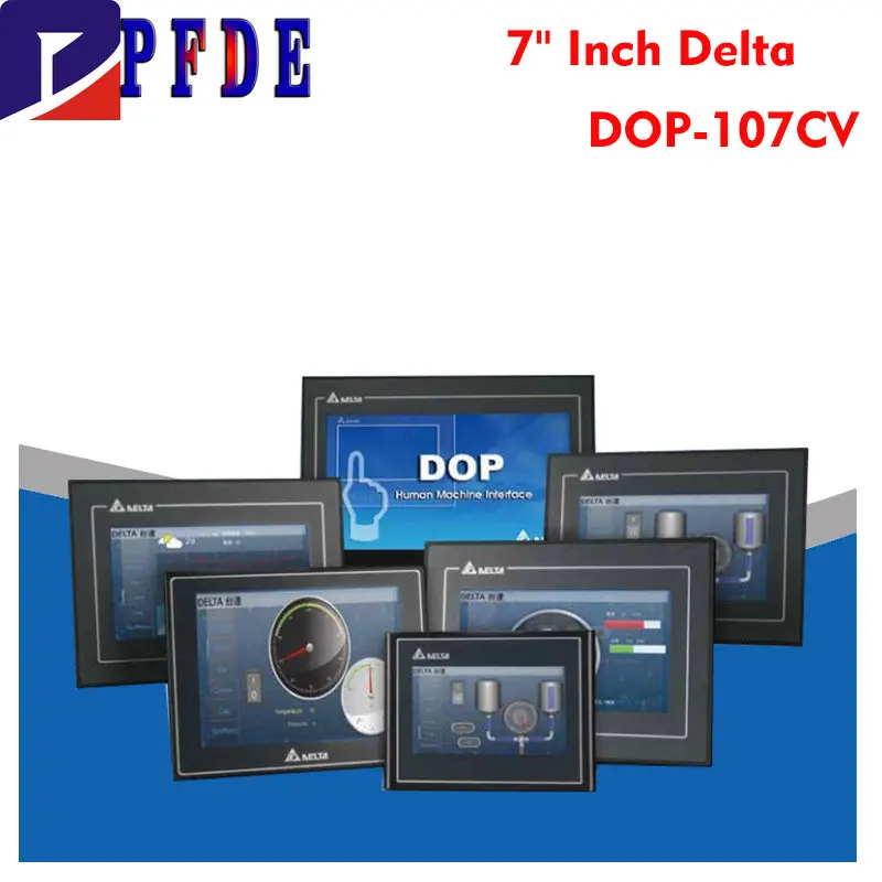 7-дюймовый сенсорный экран Delta Φ HMI, дисплей интерфейса человека, замена кабеля данных DOP -B07S411 DOP-107CV B07S410