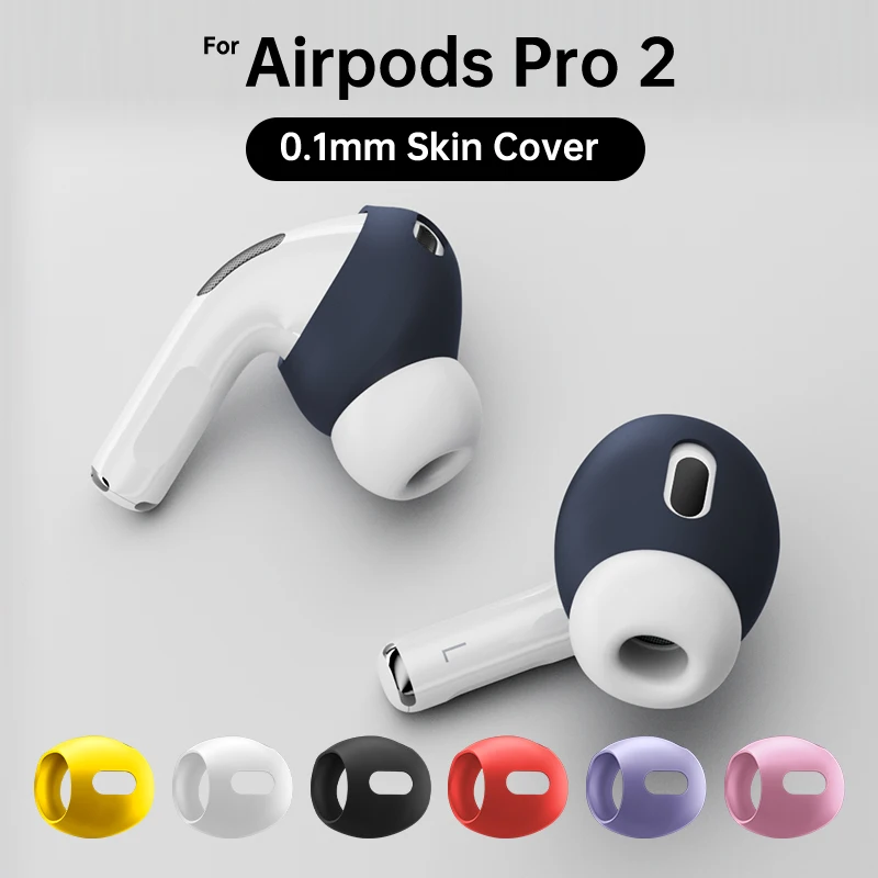 2 Custodie In Silicone Per Auricolari Bluetooth - Compatibili Con AirPods, Huawei E Xiaomi, Nero E Bianco