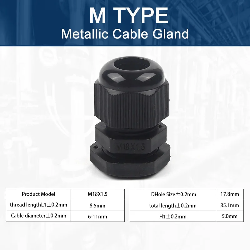 5pcs ip68 Kabel verschraubung wasserdicht verstellbare Kabelst ecker m12/m16/m18/m20/m22/m25/m27/m30 Kunststoff verbindungen schwarz weiß diy go