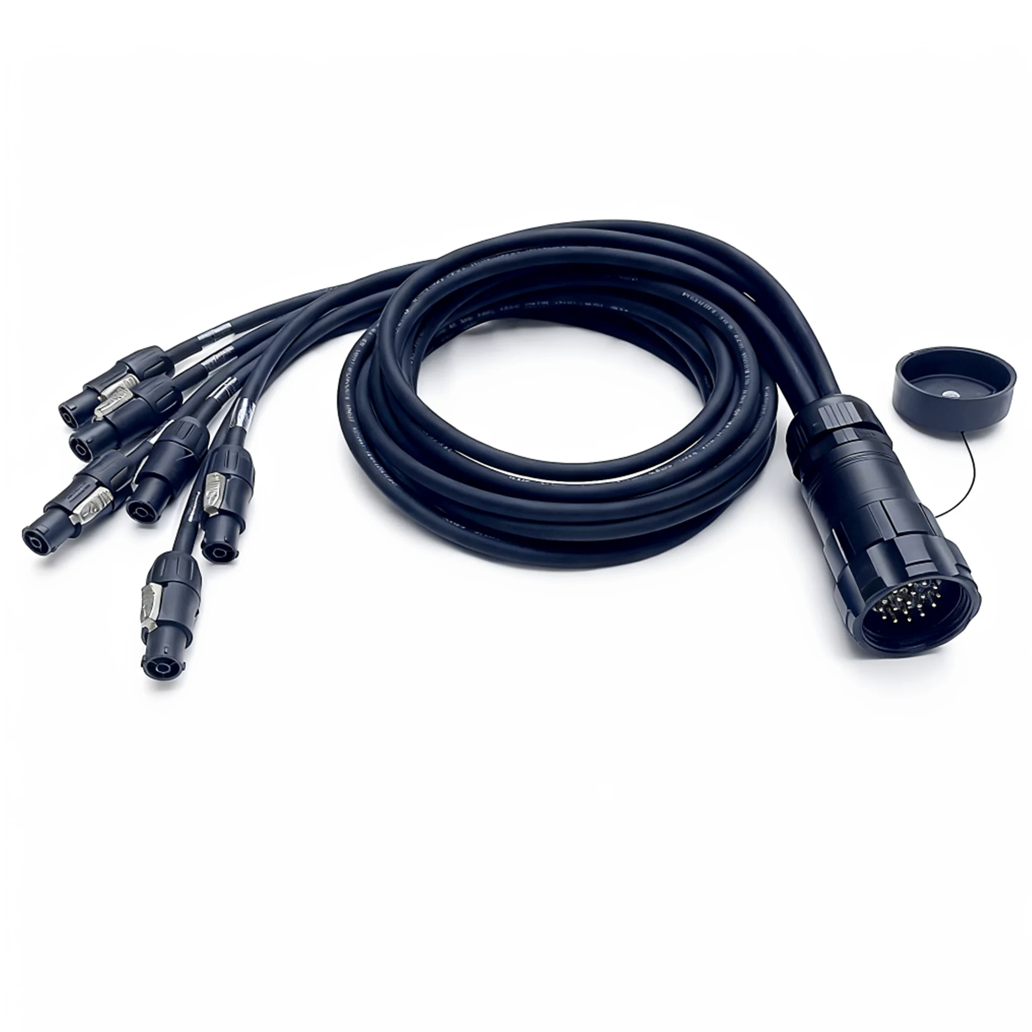 FCONNR Pro Stage SOCAPEX SOCO 19 PIN to 6 Channel PowerCon True1 Female Breakout