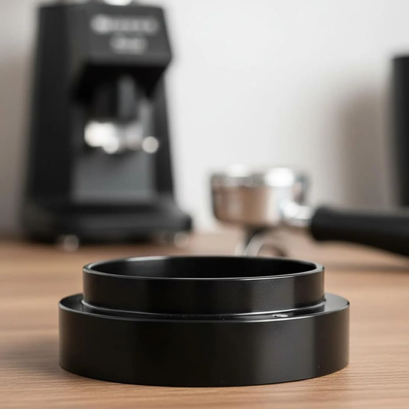 Adhesive Portafilter Collar Reduces Waste Coffee Dosing Collar Coffee Powder Receiving Collar Alloy Construction Coffee