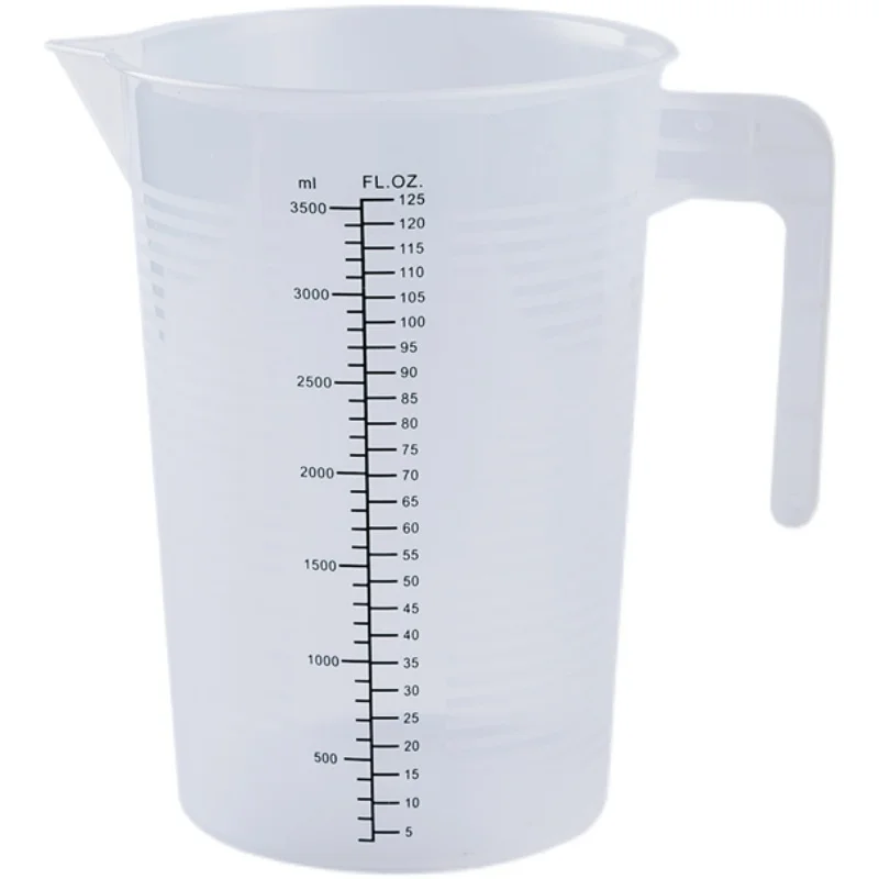 

Black scale measuring cup Thickened measuring cylinder Plastic with scale baking measuring cylinder Milk tea shop High