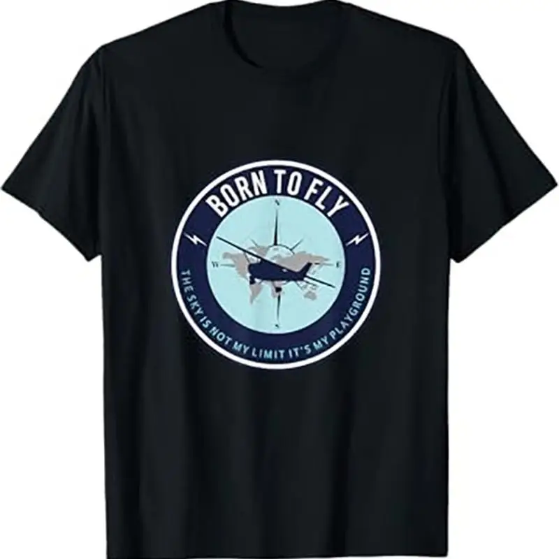 

Pilot Aviator Aviation Outfit T Shirt Black