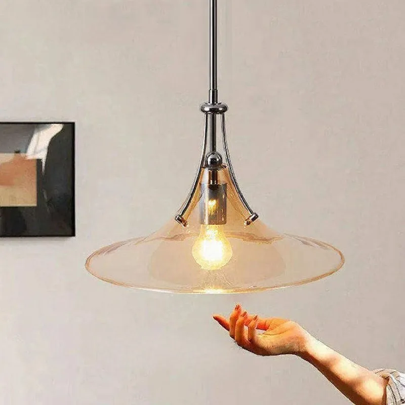 Design Restaurant Bar Desk Lamps Creative Personality Study Bedroom Decorative Lamping Magnolia Glass Pendant Lamp