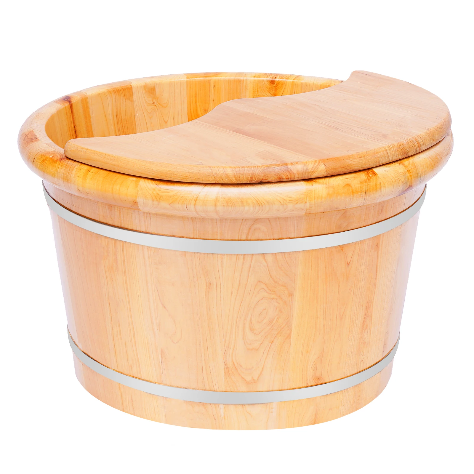 

Деревянное ведро для ванны для ног, ведро для ванны для ног с обручем для ведра, бочка для ванны для ног для офисных работников, пожилых людей, спортсменов