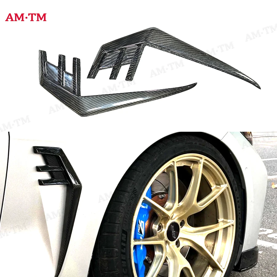 

Накладки на воздухозаборники переднего бампера и боковые крылья из сухого карбона для BMW 4 серии G22 G23 2021+ (детали обвеса)