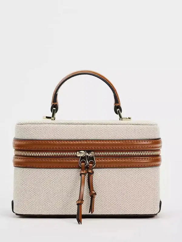 

Fashionable Brown Hard Square Handbag Versatile Summer 2025 ZA Quality Single Shoulder Handbag PU Leather No Brand Registered