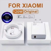 120W 6A EU Ultra Fast Charger Turbo Charging Cable For Xiaomi 12 13 14 15 Ultra Redmi Note 10 11 12 13 POCO F5 X5 Pro Type C USB