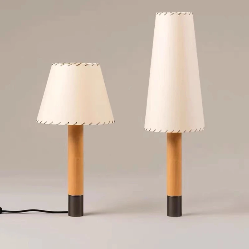 Lámpara de escritorio Vintage para sala de estar, dormitorio, estudio, habitación de niños, ambiente de escritorio, accesorios de iluminación para mesita de noche de madera maciza de estilo antiguo